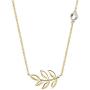 Dainty Olive Leaf Pendant Necklace | Olive Tree Branch Leaf Jewelry for Women Girls