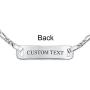 Engravable Identification ID Bracelet Figaro Name Plate Small Wrist 6 Inch For Women 925 Sterling Silver Nickle-Free