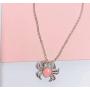DMOMSA Classic Sapphire Blue Cute Crab Pendant Necklace Jewelry Suitable for Womens Birthday Gifts, Valentines Day, Mothers Day
