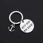 CENWA Boating Gift Sailor Gift Sailing Present But Did We Sink Anchor Charm Keychain Funny Gift for Captain Sailor Ocean Lover Gift