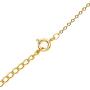 Disney Mickey and Minnie Mouse Yellow Gold Over Sterling Silver Cubic Zirconia Disc Pendant Necklace 16 + 2” Chain
