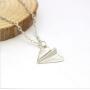 Davitu Pendant Necklaces - Paper Airplane Pendant Necklace Unisex Band Harry Styles Gold Jewelry Men Women Chain Collares Choker Necklaces