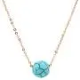 MISS RIGHT Dainty Chakra Gemstone Ball Beaded Charm Orgone Pendant Necklace Gold Plated Rose Quartz Amethyst Opal Lapis Turquoise Jewelry for Women Girls