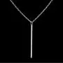 Aluinn Bar Y-Necklace Fashion Long Pendant Necklace Silver Necklace Chain Jewelry Accessories for Women and Teen Girls Aluinn Bar Y-Necklace Fashion Long Pendant Necklace Silver Necklace Chain Jewelry Accessories for Women and Teen Girls