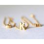 Gold Heart Initial Necklace for Teen Girls,Dainty Personalized Letter Heart Choker Necklace Gift for Women Necklace Jewelry