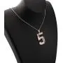 FAADBUK Baseball Initial Necklace Baseball Lucky Number Jewelry Baseball Jersey 0-9 Inspiration Pendant Necklace for Boy Men Girl Women
