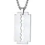 PROSTEEL Mens Stainless Steel Razor Blade Model Dog Tag Pendant Hip Hop Necklace, Punk Rock Jewelry, 22inch-24inch Adjustable, Come Gift Box PROSTEEL Mens Stainless Steel Razor Blade Model Dog Tag Pendant Hip Hop Necklace, Punk Rock Jewelry, 22inch-24inch Adjustable, Come Gift Box