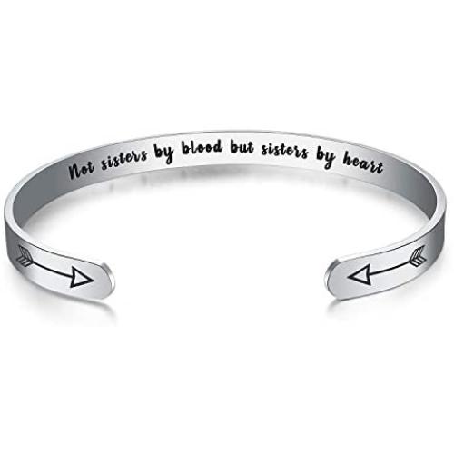 WingLoveLemonmini Inspiring Stainless Steel Cuff Bracelet Carved Spell Cuff Bracelet Friendship Bracelet Personalized Christmas Gift Friendship Gift Inspirational Gift for Women for girls for boy
