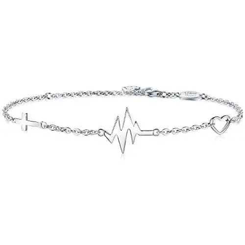 AmorAime 925 Sterling Silver Cross Bracelet for Women Dainty Religious Bracelet Christian Believe Faith Bracelet CZ Adjustable Girls Jewelry for Christmas or Birthday AmorAime 925 Sterling Silver Cross Bracelet for Women Dainty Religious Bracelet Christian Believe Faith Bracelet CZ Adjustable Girls Jewelry for Christmas or Birthday
