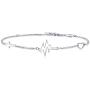AmorAime 925 Sterling Silver Cross Bracelet for Women Dainty Religious Bracelet Christian Believe Faith Bracelet CZ Adjustable Girls Jewelry for Christmas or Birthday