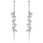 Orris Stainless Steel Long Thick Tassel Butterfly Design Dangle Drop Earrings for Women Girls