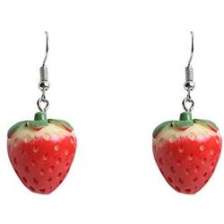 Cute Creative Super Lightweight Lifelike Strawberry Cake Stud Dangle Drop Earrings Sweet Fruit Feature Resin Earrings for Women Girls Teens Charm Fruit Stud Dangle Earrings Holiday Jewelry Gifts