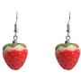 Cute Creative Super Lightweight Lifelike Strawberry Cake Stud Dangle Drop Earrings Sweet Fruit Feature Resin Earrings for Women Girls Teens Charm Fruit Stud Dangle Earrings Holiday Jewelry Gifts