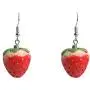 Cute Creative Super Lightweight Lifelike Strawberry Cake Stud Dangle Drop Earrings Sweet Fruit Feature Resin Earrings for Women Girls Teens Charm Fruit Stud Dangle Earrings Holiday Jewelry Gifts