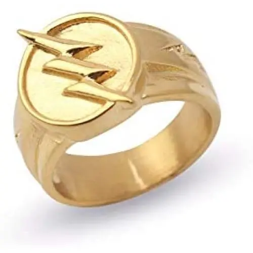 The Flash Season Cosplay Reverse Flash Ring 316L Stainless Steel Mens Gift Jewelry