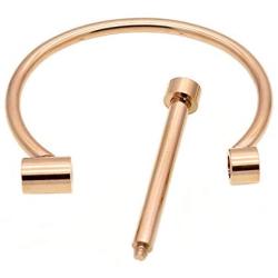 Cuff Bangle D Shape Bar Screw Shackle Horseshoe Bracelet Jewelry For Men Women Unisex