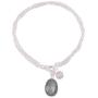 NOVICA Labradorite .925 Sterling Silver Chain Bracelet Twinkling Harmony