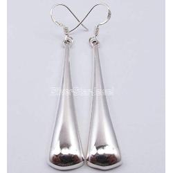 SilverStarJewel Earrings 2.5'' Sterling Silver Women Jewelry