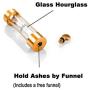 CHISMORL Glass Hourglass Cremation Pendant Necklace Stainless Steel Memorial Ashes Urn Keepsake Jewelry