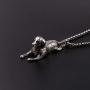 Dog Necklace for Men, Vintage Puppy Dog Pendant Necklace with 25.6” Chain, Cute Dog Totem Amulet Necklace, Hip Hop Necklace, Punk Rock Animal Dog Jewelry for Men Boys, Pet Lovers Gifts
