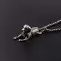 Dog Necklace for Men, Vintage Puppy Dog Pendant Necklace with 25.6” Chain, Cute Dog Totem Amulet Necklace, Hip Hop Necklace, Punk Rock Animal Dog Jewelry for Men Boys, Pet Lovers Gifts