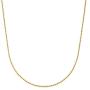 The Bling Factory 2mm 14k Yellow Gold Plated Twisted Rope Chain Necklace