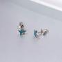 CiNily Opal Stud Earrings Gold Plated Star Moon Earrings Owl or Horse Cute Animal Hypoallergenic Earrings Gifts for Women and Girls