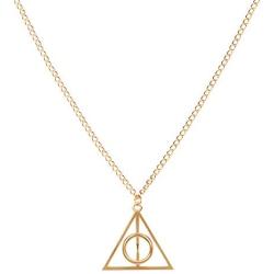 WMBDL Harry Potter Necklace Set Deathly Hallows Golden Snitch Necklace for Harry Potter Fans Gifts Collection or Decorations Magical Cosplay Costume Jewelry Accessories,18'' Chain (Golden)