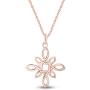 Jewel Zone US Irish Love Infinity Celtic Knot Pendant Necklace 14k Gold Over Sterling Silver