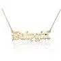 Tiande Babygirl Angel Old English Necklace 18K Gold Dipped Handmade Necklace Gift for Girls Women Tiande Babygirl Angel Old English Necklace 18K Gold Dipped Handmade Necklace Gift for Girls Women