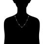 JADMIRE Sterling Silver 4mm Swarovski Zirconia Round-Cut Station Necklace, 18'' or 36''