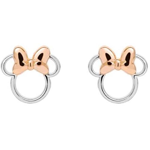 Disney Sterling Silver Minnie Mouse Stud Earrings