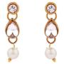 Efulgenz Fashion Chunky Crystal Faux Pearl Vintage Antique Gold Plated Statement Collar Choker Necklace Earrings Jewelry Set