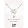 Happy Kisses Yoga Lotus Flower Necklace with OM Symbol – Cute Lotus Pendant Charm – with Empowering Message Card -Silver Plated Happy Kisses Yoga Lotus Flower Necklace with OM Symbol – Cute Lotus Pendant Charm – with Empowering Message Card -Silver Plated