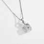 Mints 2ct Morganite Asscher Cut Pendant Necklace Sterling Silver Gemstone Fine Jewelry Women