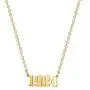 Amvie Birth Year Necklace 18K Gold Plated Stainless Steel Birthday Year Number Pendant Necklace Memorable Anniversary Jewelry for Women Girls