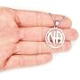 NA Necklace, on 20'' Snake Chain, Pure 304 Stainless Steel Narcotics Anonymous Drug Abuse Recovery Support Symbol Charm Pendant Jewelry Gift