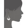 Boho Chic Hollow Shield Shape with Hammered Drop Earrings
