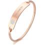 Free Custom Engraving Stainless Steel Catch Hook Oval Fit Medical Alert ID Bangle Bracelet