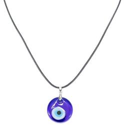 ANDICEQY Lucky Blue Eye Necklace Evil Eye Pendant Necklace Turkish Evil Eye for Protection and Blessing for Men Women