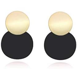 SUANNI Matte Collections - Round Dangle Earrings With For Women Jewelry,Gift Packed
