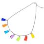 Sclorey Igirl Necklace Indie Aesthetic Necklace Y2k Goth Jewelry Alt Choker Gummy Bear Necklace Egirl Chain Pin Necklace Lock Necklace for Girl Women