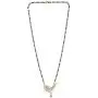 Efulgenz Indian Bollywood Traditional Gold Plated American Diamond CZ Mangalsutra Pendant Necklace Jewelry for Women Efulgenz Indian Bollywood Traditional Gold Plated American Diamond CZ Mangalsutra Pendant Necklace Jewelry for Women