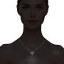 AceLay 14k Gold Plated Sterling Silver Heart Necklaces for Women Filled with CZ Stones | Womens Jewelry Love Pendant Necklace