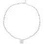 KIERA VENEZIA Sterling Silver Double Strand Necklace with Hollow Butterfly Pendant KIERA VENEZIA Sterling Silver Double Strand Necklace with Hollow Butterfly Pendant