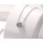EPIRORA Sterling Silver Solitaire Necklace for Women | Dainty Simple 14k White Gold Plated Cubic Zirconia Bezel-Set Pendant Necklace for Birthday Wedding Anniversary, 18''