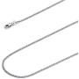 14k REAL Yellow OR White Gold Solid 1.2mm Flat Open Wheat Chain Necklace with Lobster Claw Clasp