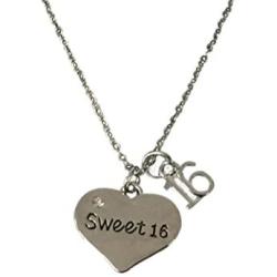 Infinity Collection Sweet 16 Charm Necklace- Girls Sweet 16 Jewelry - Sweet Sixteen Gift for Girls