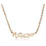 TUSHUO Fuck Off Pendant Necklace Middle Finger Ear Stud Jewelry Set