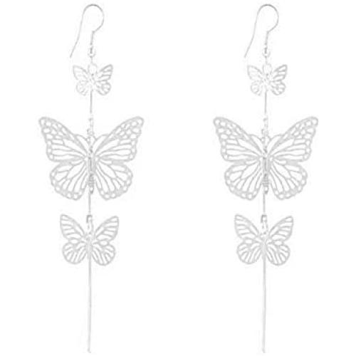 Butterfly Dangle Drop Earrings Multi Butterfly Animal Tassel Drop Long Earrings for Women Girls Fashion Jewelry